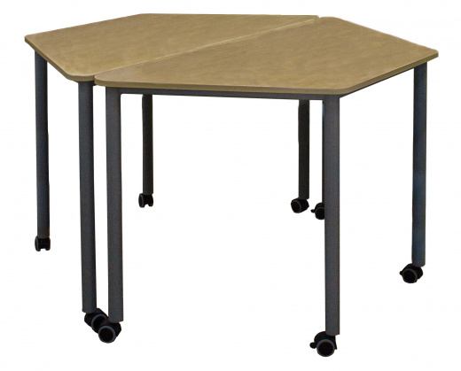 Стол трапеция на колесах с тормозом - Мебельный комбинат Фома